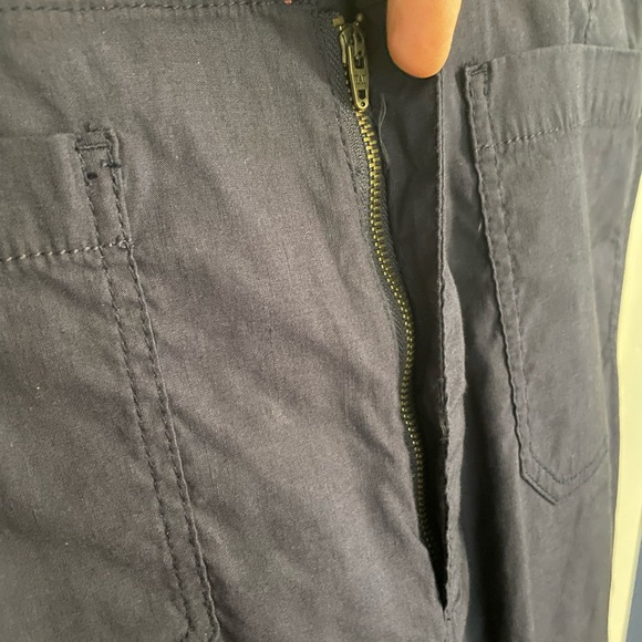 NWT Anthropologie Wide Leg Trousers Navy Size 32 - Picture 7 of 15